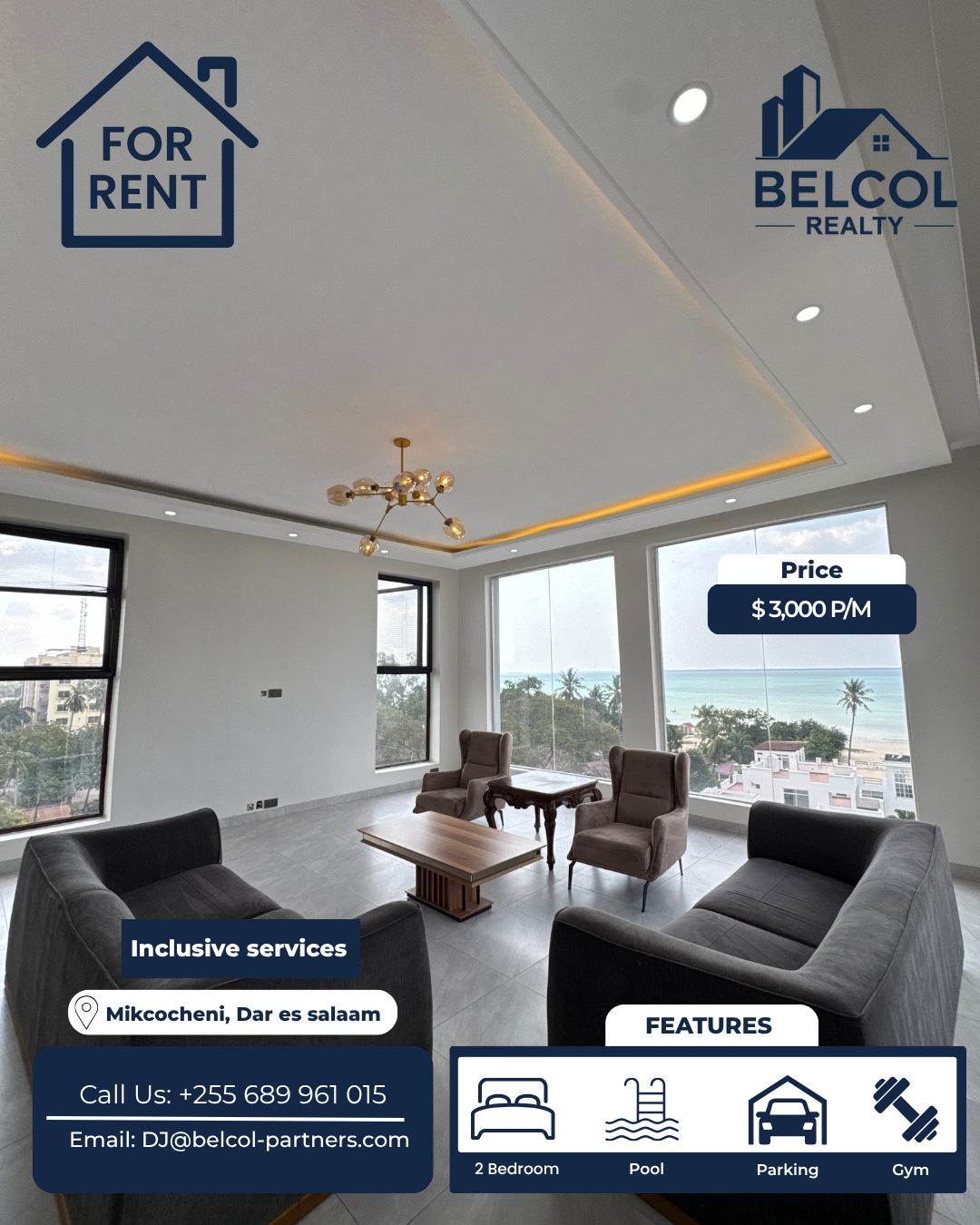 2 Bed Penthouse, Penthouse to let in Mikocheni, Dar es Salaam